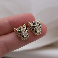 Load image into Gallery viewer, Korea New Design Fashion Jewelry Exquisite Copper Set Zircon Colorful Animal Leopard Earrings Luxury Women&#39;s Gala Party earrings