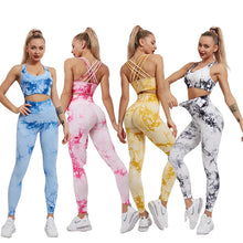 Load image into Gallery viewer, Tie Dye Leggings Seamless Women Fitness Leggings Push Up Booty Lifting Workout Pants Gym Running Legging/Bras/Shorts/Tops