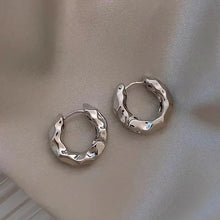 Load image into Gallery viewer, Simple Silver Color Golden Metal Hoop Earrings for Women Fashionable Personalized Daily Accessories Party Jewelry Birthday Gifts