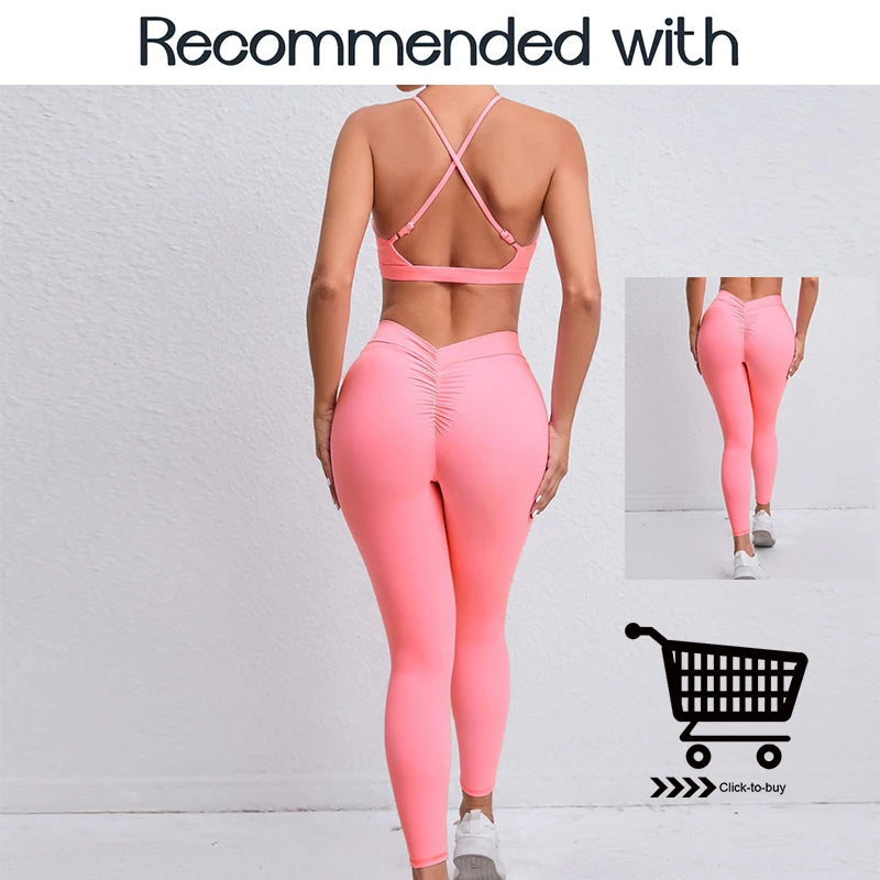 Hearuisav New Gym Top Women Training Yoga Clothes Stretch Women Sports Underwear Fitness Workout Cross Yoga Bra Sexy Sports Bra