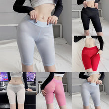 Load image into Gallery viewer, Summer Women&#39;s See-Through Solid Color Lightweight Thin Short Leggings Lingerie Shorts Nightwear Tight Female Clothing