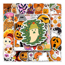 Load image into Gallery viewer, 10/30/50PCS Cartoon Halloween Stickers Ghost Bat Pumpkin Graffiti Decals DIY Laptop Fridge Gift Phone Festive Sticker Kids Toys