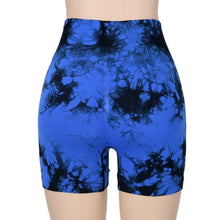 Load image into Gallery viewer, Women Tie Dye Sports Shorts Seamless Slim Leggings Gym Workout Running Seamless Sexy Hip Liftting High Waist Stretch Yoga Shorts