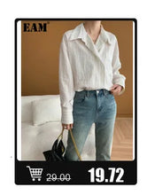 Load image into Gallery viewer, [EAM] Denim Lace Elegant Tank Top Wide Leg Shorts Two Piece Suit New V-Neck Women Fashion Tide Spring Summer 2024 7AB4274