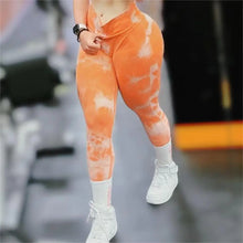 Load image into Gallery viewer, Gym Tie Dye Seamless Leggings Push Up Women Mallas Sports Fitness Scrunch Yoga Training Pants Elastic Workout Tights Leggins