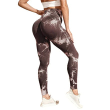 Load image into Gallery viewer, Sexy Women Gym Yoga Leggings High Waist Push Up Leggins Tie-dye Seamless Fitness Workout Leggins Sports Tights Running Pants