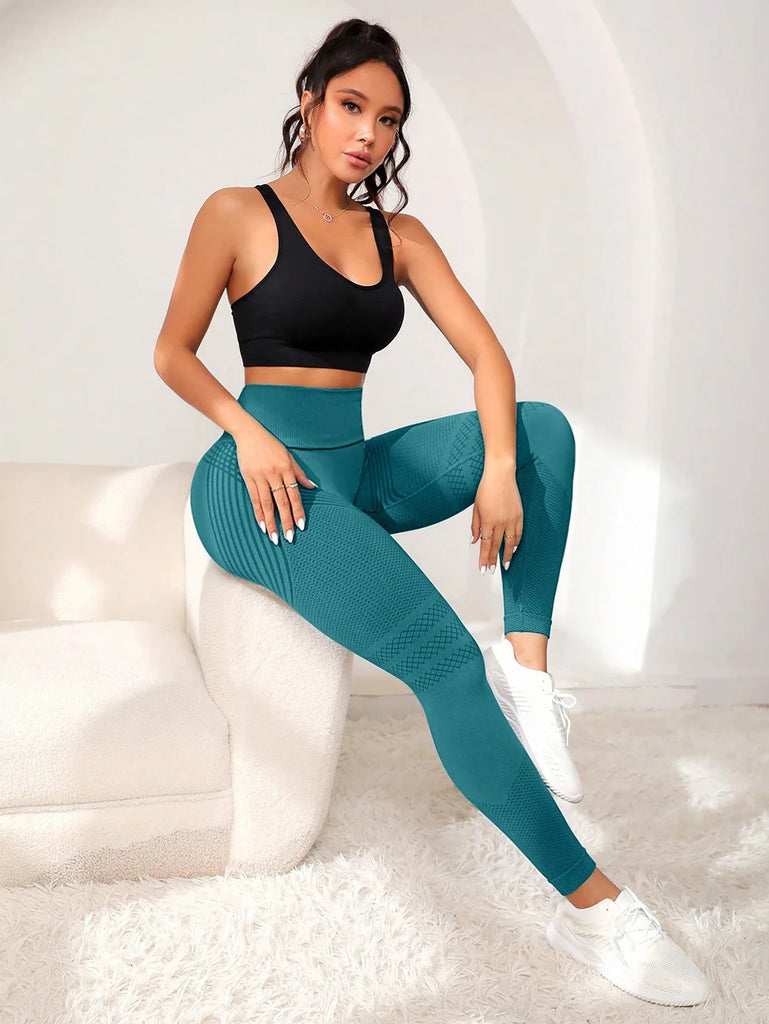 Women Winter Gym Seamless Leggings Yoga Sports Pant Stretchy High Waist Leggings Fitness Leggings Sports Activewear Leegings