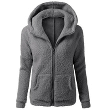 Load image into Gallery viewer, Autumn Winter Warm Jacket Women hoodie Hooded 2024 Casual Female Hoodies Sweatershirt Zipper Coat Solid Soft Fleece Women Coat