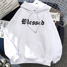 Load image into Gallery viewer, Blessed Creativity Printed Hoodies Women Street Style Hip Hop Hoody Autumn Loose Fleece Clothing Comfortable Pullover Sweatshirt