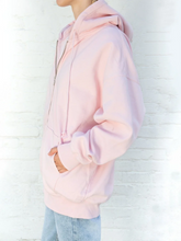 Load image into Gallery viewer, Sweet Pink Oversized Hoodie Autumn Long Sleeve Hooded Zip-up Cotton Sweatshirt Casual Preppy Style Cute Hoodies Top for Woman