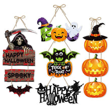 Load image into Gallery viewer, 2024 Halloween Party Ornaments Pumpkin Bat Door Hanging Ghost Festival Scene Decoration Props Halloween Charm Pendant