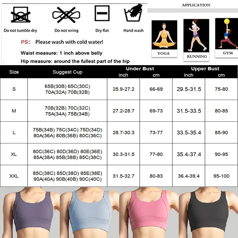 Aiithuug Sports Bra for Women Criss-Cross Back Padded Sports Bras Bounce Control Support Yoga Bra with Removable Cups Gym Bra