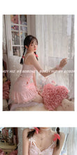 Load image into Gallery viewer, Floral Kawaii Tank Top Women Summer 2024 White Backless Sexy Beach Sweet Cute Halter Tops Lace Print Party Korean Style Clothing