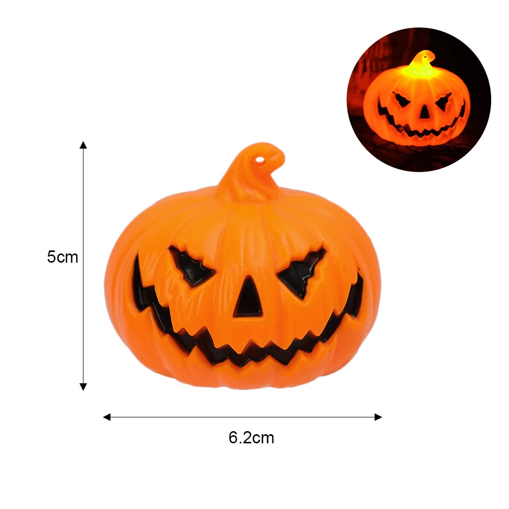 Halloween Theme Pumpkin Lantern Toy Festive Atmosphere Decoration Props LED Simulation Pumpkin Lantern Party Luminous Toys