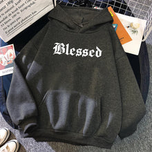 Load image into Gallery viewer, Blessed Creativity Printed Hoodies Women Street Style Hip Hop Hoody Autumn Loose Fleece Clothing Comfortable Pullover Sweatshirt