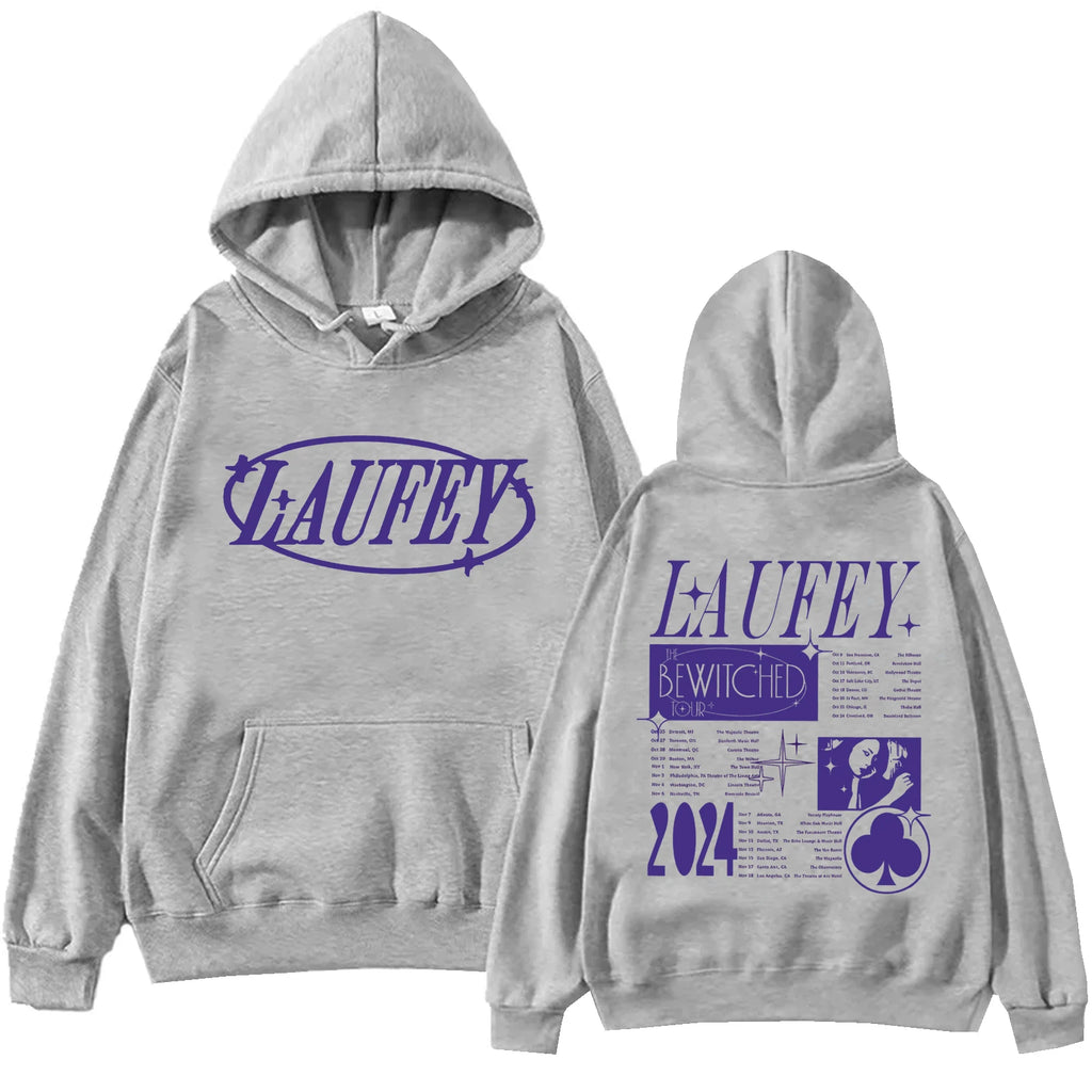 Laufey Tour 2024 Hoodie Harajuku Hip Hop Pullover Tops Man Woman Sweatshirt Fans Gift