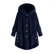 Load image into Gallery viewer, Autumn Winter Coat Women Warm Teddy Bear Coat Wool Jacket Female Plush Coat Hooded Jacket New Women&#39;s Coats Solid Color Jacket