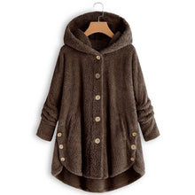 Load image into Gallery viewer, Autumn Winter Coat Women Warm Teddy Bear Coat Wool Jacket Female Plush Coat Hooded Jacket New Women&#39;s Coats Solid Color Jacket