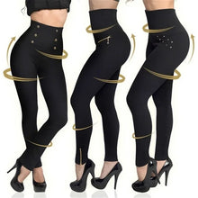 Load image into Gallery viewer, Diamond Zippered Leggings Women Seamless Cotton Tights Elastic High Waist Hip Lift Outside Wearing Fashion Slim Leggings