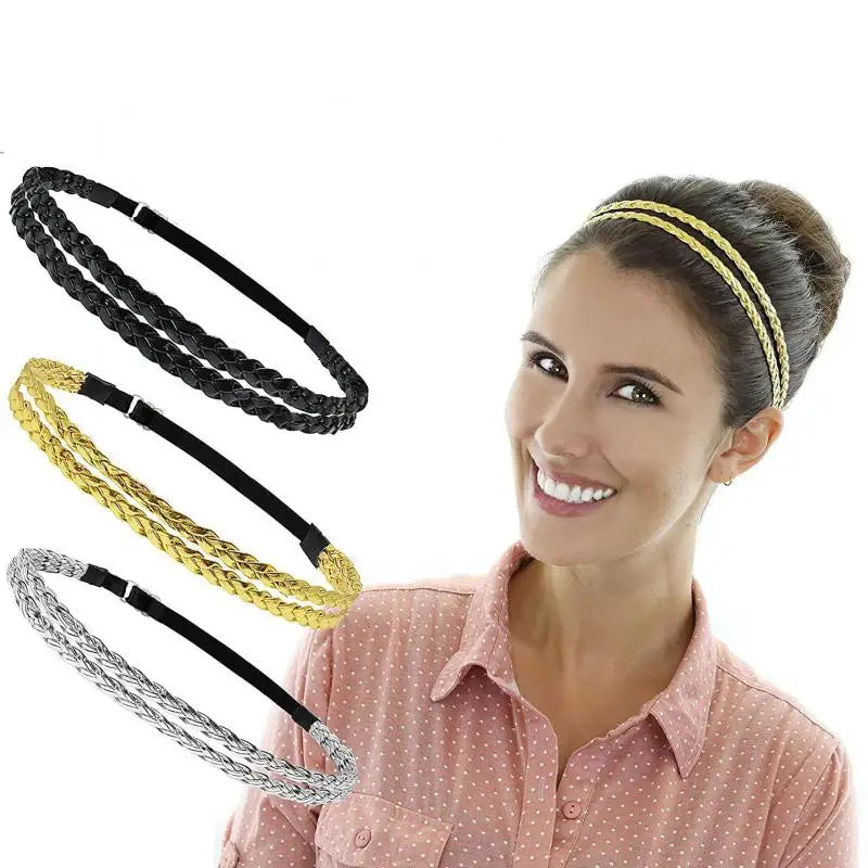 Women Elegant Simple Hairbands Sweet Headband Hair Hoops Holder Ornament Head Wrap Lady Fashion Hair Scarf Accessories