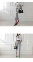 Load image into Gallery viewer, Women Vintage High Quality Office Suit Ladies Work Wear OL Pantsuits Formal Female Blazer Jacket Vest Trousers 3 Pieces Set