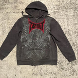 Streetwear Tapout Zipper Hoodie Y2K Sweatshirt Hip Hop Graphic Letter Graphic Embroidered Oversized Hoodie Men Women Jacket