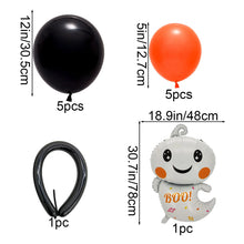 Load image into Gallery viewer, Halloween Cartoon Balloons Set Cute Pumpkin Ghost Bat Foil Air Balloon Balls Kids Toys Party Props Home Decoration Supplies Gift