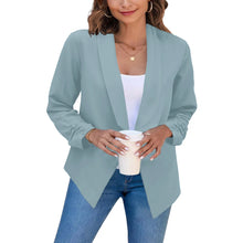 Load image into Gallery viewer, Summer Black Blazers Women 2024 Female Office Lady Nine Quarter Blazer Open Stitch Womens Slim Coats Femme Ladies Notched Tops