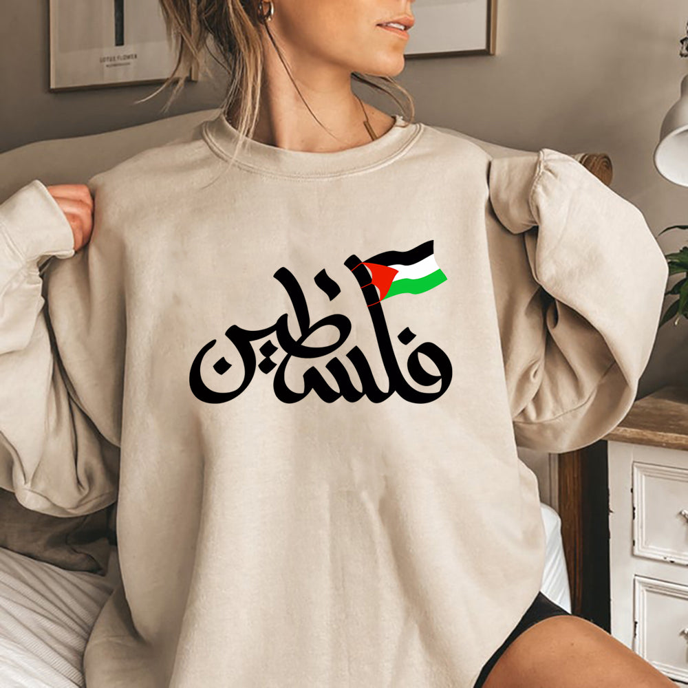 Palestine Sweatshirt Streetwear Women Long Sleeve Top Aesthetic Palestine Shirt Winter Clothes Women Anime Hoodie Tops