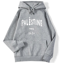 Load image into Gallery viewer, Winter Woman Hoodies Palestine Gaza Letter Printed Pullovers Breathable Loose Warm Pocket Sweatshirts Casual Ladies Streetwears