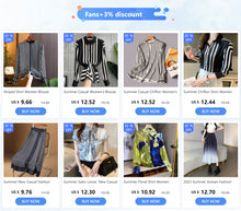 Load image into Gallery viewer, Chiffon Long Sleeves Shirts Women Striped Blouses Soft Breathable and Comfortable Casual Korea Fashion O-Neck Summer Zipper Tops