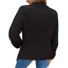 Load image into Gallery viewer, Summer Black Blazers Women 2024 Female Office Lady Nine Quarter Blazer Open Stitch Womens Slim Coats Femme Ladies Notched Tops