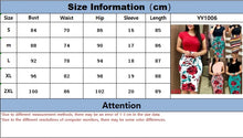 Load image into Gallery viewer, New Colored Flower Wrapped Hip Short sleeved Dress for Women