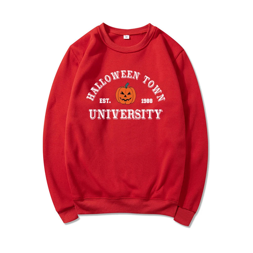 Halloweentown Sweatshirt Halloween Town Est 1998 University Sweatshirts Fall Hoodies Pullover Pumpkin Halloween Sweatshirt Tops