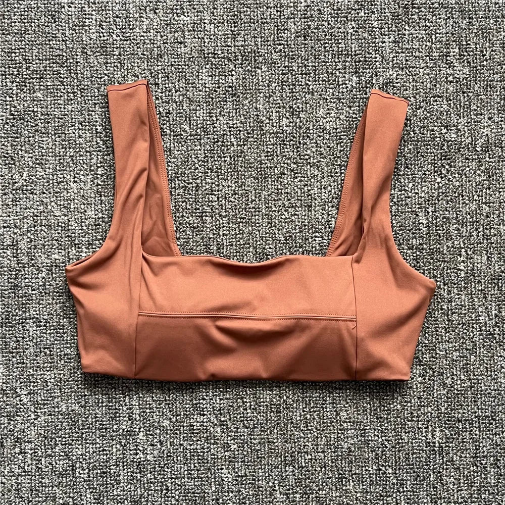 2024 Fitness Bra Short Sleeve Simple Shockproof Sports Curved Hem Yoga Shirt Slim Fit Crop Top Run Gym Shirts Women Active Wear