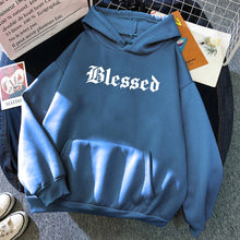 Load image into Gallery viewer, Blessed Creativity Printed Hoodies Women Street Style Hip Hop Hoody Autumn Loose Fleece Clothing Comfortable Pullover Sweatshirt