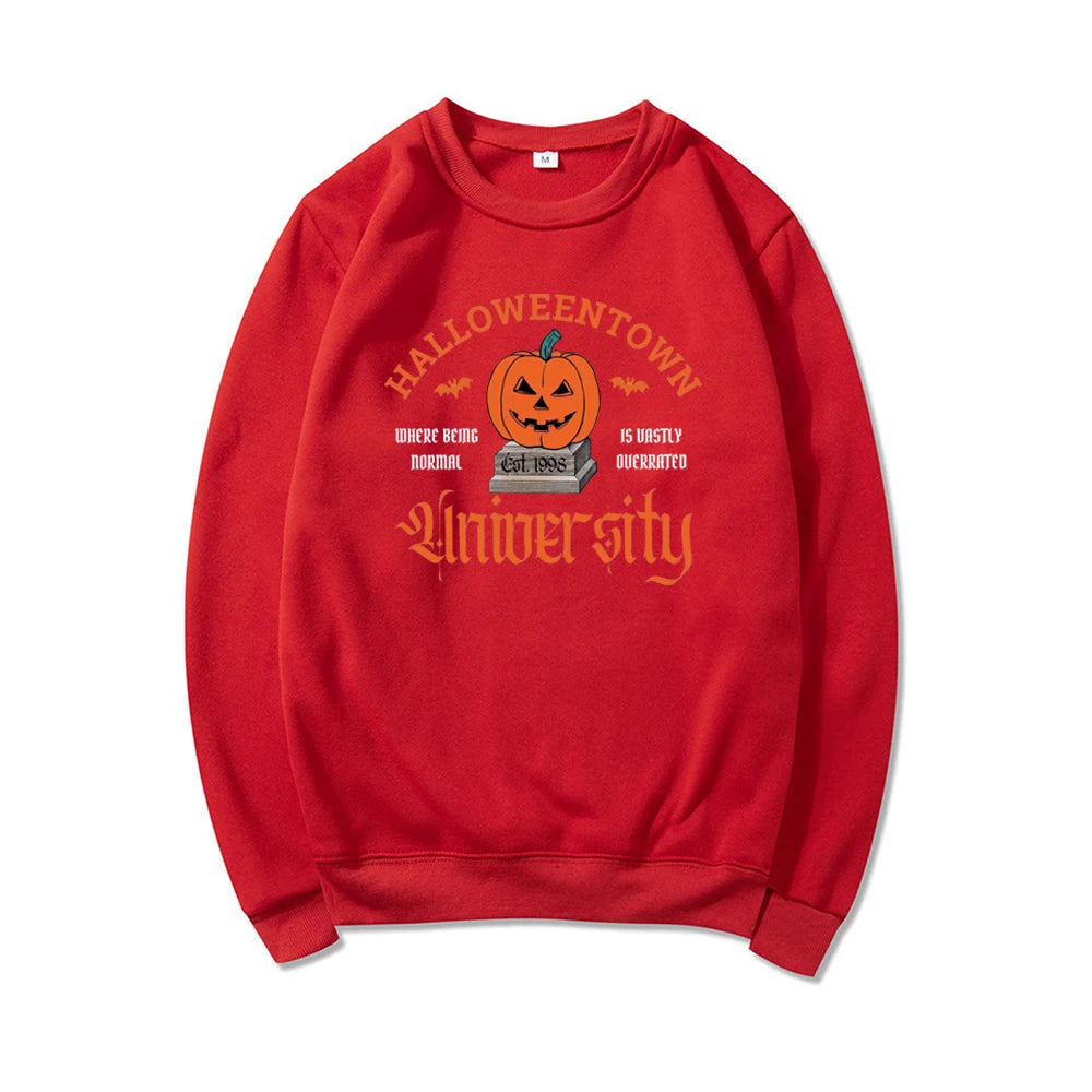 Halloweentown University Sweatshirt Halloweentown Est 1998 Pullover Fall Halloween Sweatshirt Vintage Halloween Town Hoodie Tops