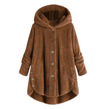 Load image into Gallery viewer, Autumn Winter Coat Women Warm Teddy Bear Coat Wool Jacket Female Plush Coat Hooded Jacket New Women&#39;s Coats Solid Color Jacket