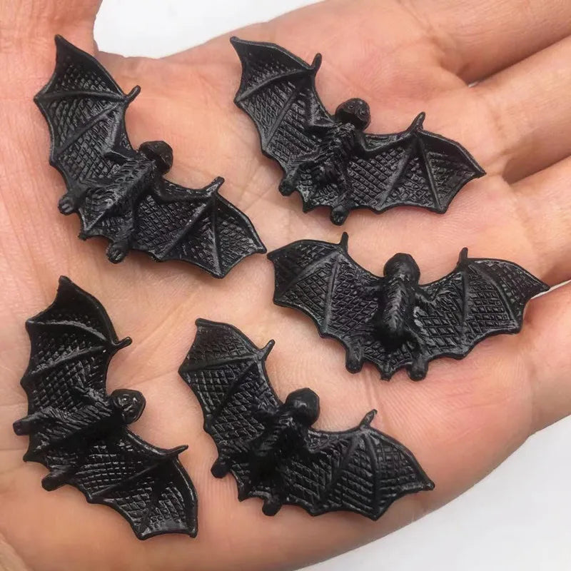 10/20PCS Realistic Plastic Bat Simulation Bat Insect Tricky Prop Prank Toy Scary Novelty Funny Halloween Gift