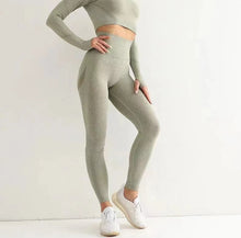 Load image into Gallery viewer, Fitness Women Sport Seamless Leggings High Waist Elastic Solid Yoga Leggings Gym Jogging Quick Dry Push Up Slim Pants Female