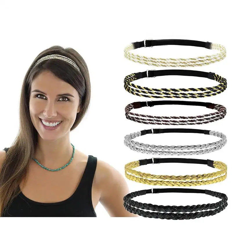 Women Elegant Simple Hairbands Sweet Headband Hair Hoops Holder Ornament Head Wrap Lady Fashion Hair Scarf Accessories