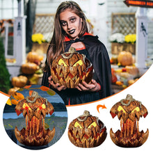 Load image into Gallery viewer, 1pcs Noise Activated Pumpkin Animated Talking Pumpkin Decoration Lifting Pumpkin Creates a Spooky Atmospheres for Halloween