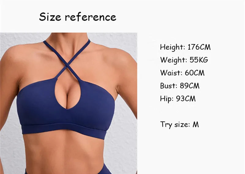 Hearuisav New Gym Top Women Training Yoga Clothes Stretch Women Sports Underwear Fitness Workout Cross Yoga Bra Sexy Sports Bra