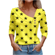 Load image into Gallery viewer, T Shirt For Women Fashion Long Sleeve Top White Floral Print Shirts And Blouses Autumn Winter Clothes For Women 2024