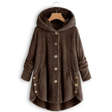 Load image into Gallery viewer, Autumn Winter Coat Women Warm Teddy Bear Coat Wool Jacket Female Plush Coat Hooded Jacket New Women&#39;s Coats Solid Color Jacket