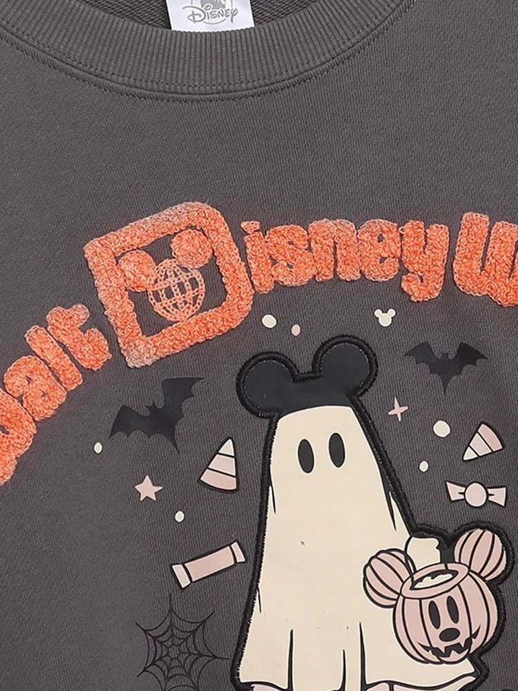 Disneyland Walt Disney World Castle Letter Halloween Party Villains The Nightmare Before Christmas Sweatshirt Women Jumper Tops