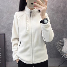 Load image into Gallery viewer, Winter Women Sweatshirt Coat Casual Loose Zip Up Cardigan Long Sleeve Sweatershirt Reversible Polar Fleece Stand Collar Coat