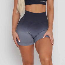 Load image into Gallery viewer, 2023 Pchee Gradient Yoga Shorts Sport Leggings Women Seamless High Waist Push Up Woman Tights Bum Fitness Leggins Gym Clothing