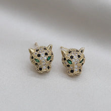 Load image into Gallery viewer, Korea New Design Fashion Jewelry Exquisite Copper Set Zircon Colorful Animal Leopard Earrings Luxury Women&#39;s Gala Party earrings