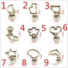 Load image into Gallery viewer, 10pcs/lot Snap Hook Trigger Clips Buckles For Keychain Lobster Lobster Clasp Hooks for Necklace Key Ring Clasp Jewelry Supplies